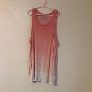 Mudd Pink to Cream Gradient Tank Top